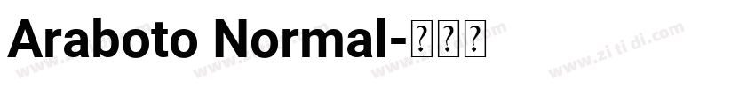 Araboto Normal字体转换